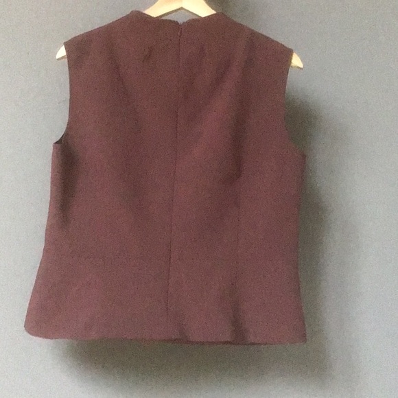 Sandra Angelozzi Femmes Carriere Three-piece suit, mauve/plum color, size 10-12. - Picture 6 of 10